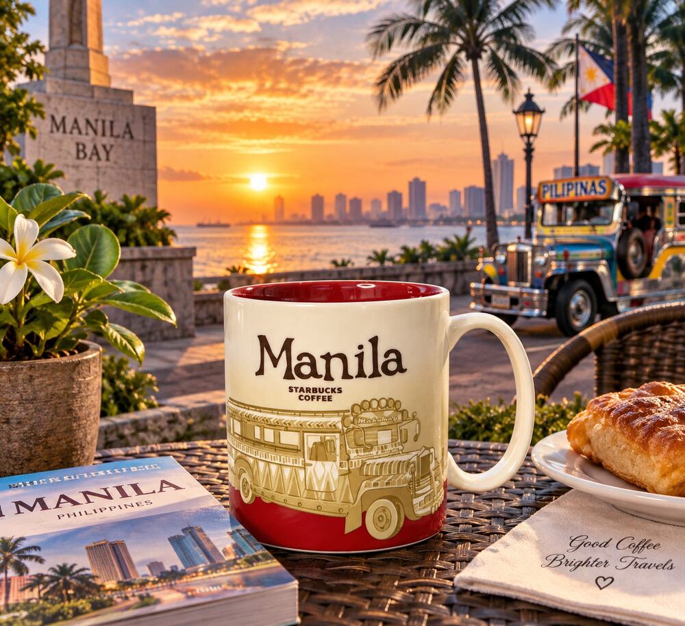 Starbucks Manila Philippines 2011 Global Icon Jeepney 16 Oz Mug